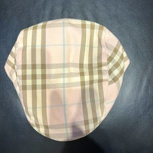 Vintage Burberry Plaid Newsboy Cap